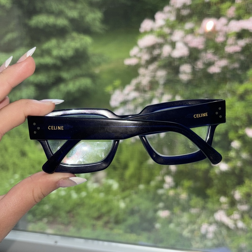 Celine reading Glasses Navy blue Square - Picture 4 of 7